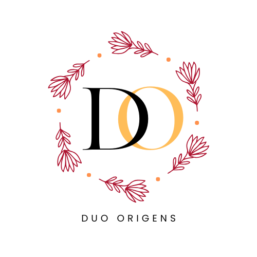 Logo de identidade visual do Duo Origens